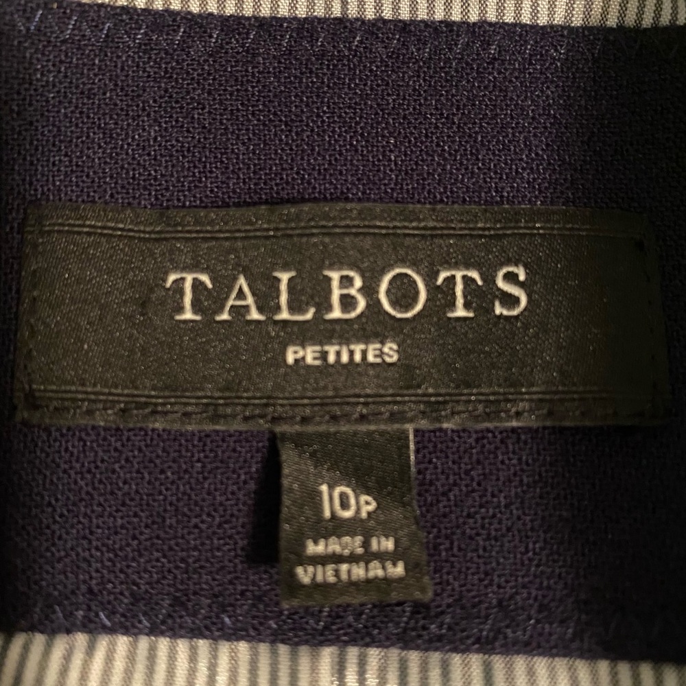 ❌❌SOLD❌❌ TALBOTS EASY KNIT BLAZER TAILORED FIT SIZE 10 PETITE - Picture 7 of 7